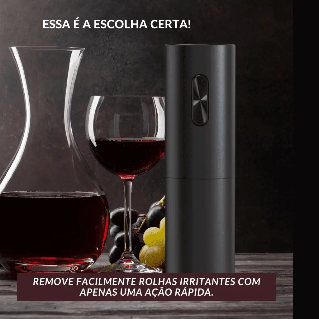 Abridor-de-vinho-elétrico-Automático-à-Pilha-design-elegante